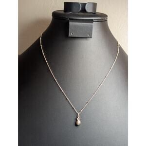 Lauren Conrad Rose Tone 16"-19" Beaded Chain Pineapple Pendant Necklace